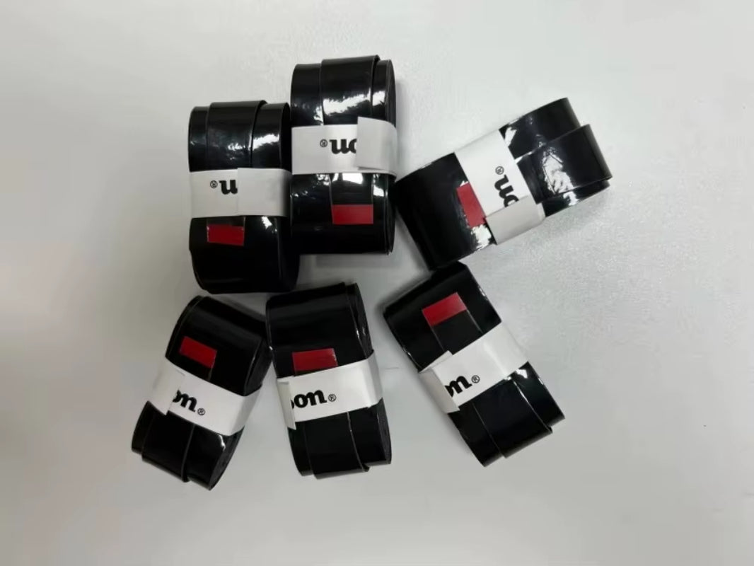 12PCS W Tennis Overgrip Sweat Band Absorption Tennis Badminton Racket Hand Glue Tennis Grip PU Non-Slip Overgrip