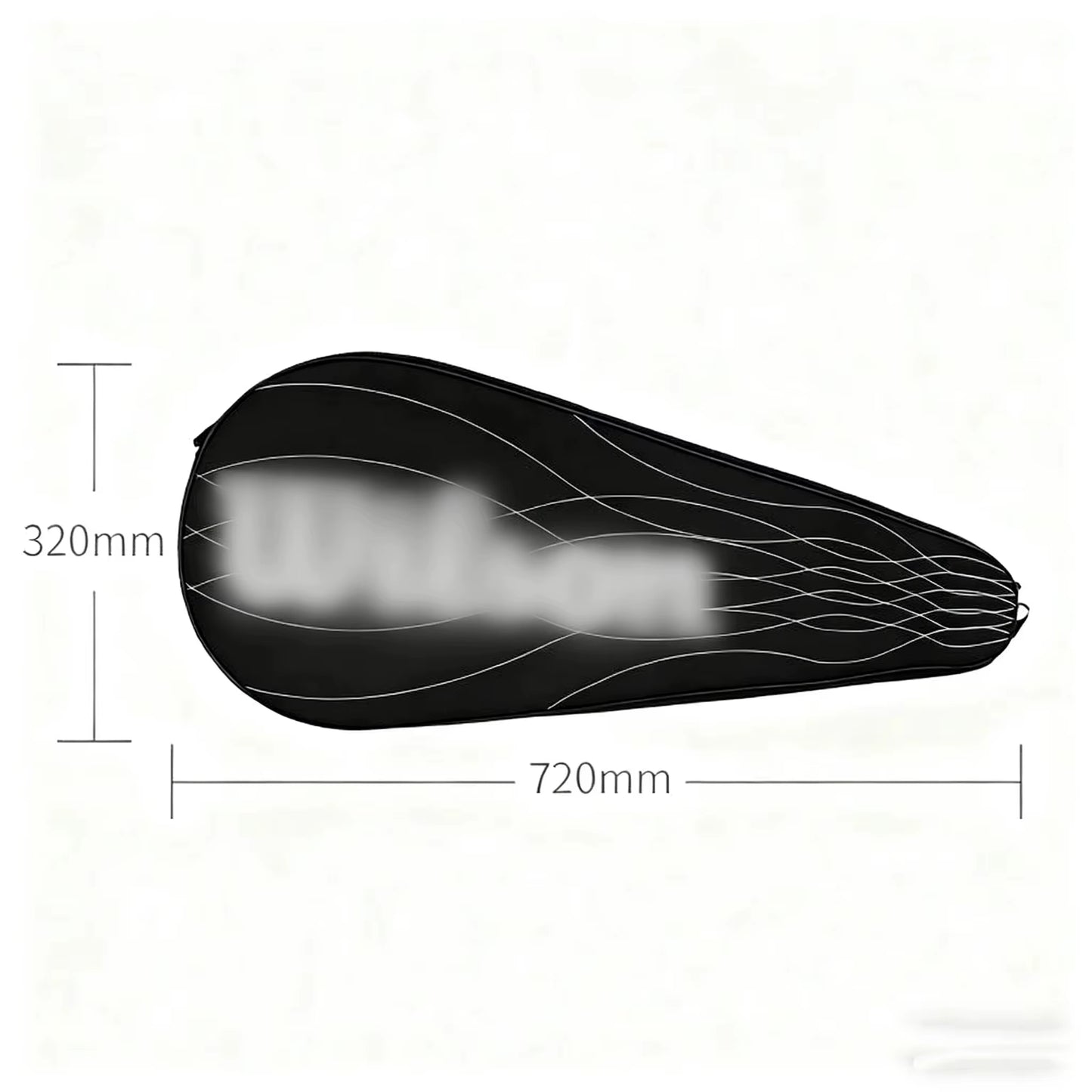 Tennis Racket Cover Waterproof Durable Adult Teenager Sports Shoulder Bag with Adjustable Shoulder Strap