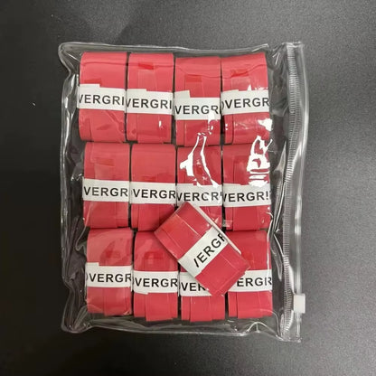 12PCS W Tennis Overgrip Sweat Band Absorption Tennis Badminton Racket Hand Glue Tennis Grip PU Non-Slip Overgrip