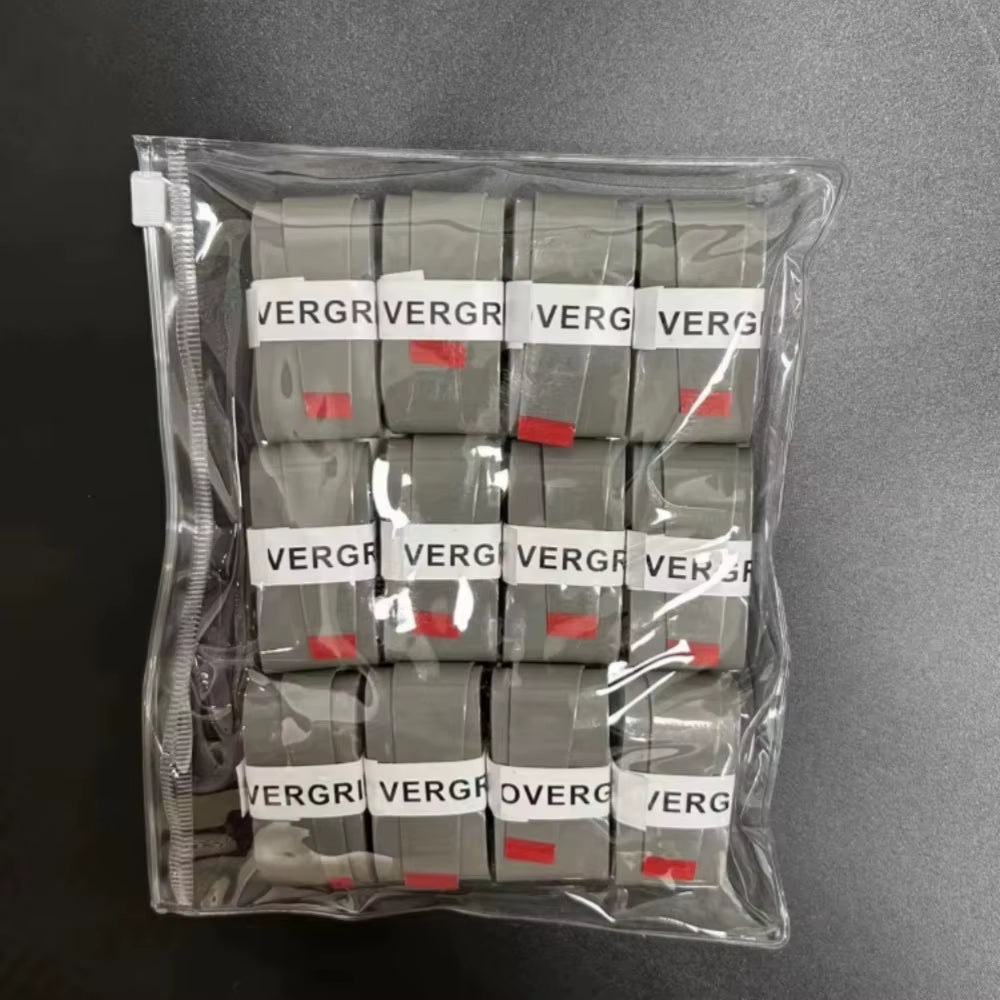 12PCS W Tennis Overgrip Sweat Band Absorption Tennis Badminton Racket Hand Glue Tennis Grip PU Non-Slip Overgrip