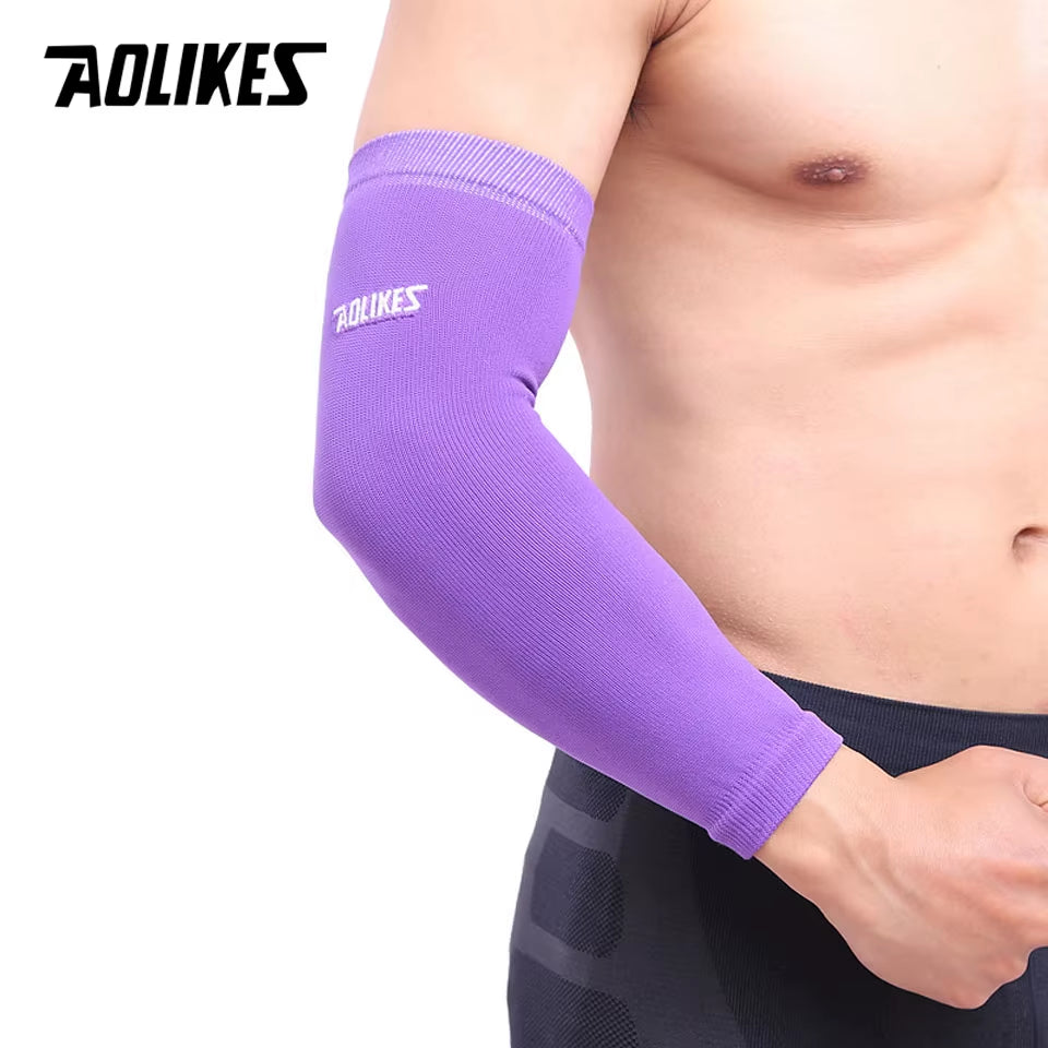 1PCS Elastic Basketball Tennis Arm Sleeve Armband Soccer Volleyball Elbow Protector Pain Band