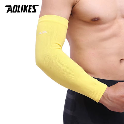 1PCS Elastic Basketball Tennis Arm Sleeve Armband Soccer Volleyball Elbow Protector Pain Band