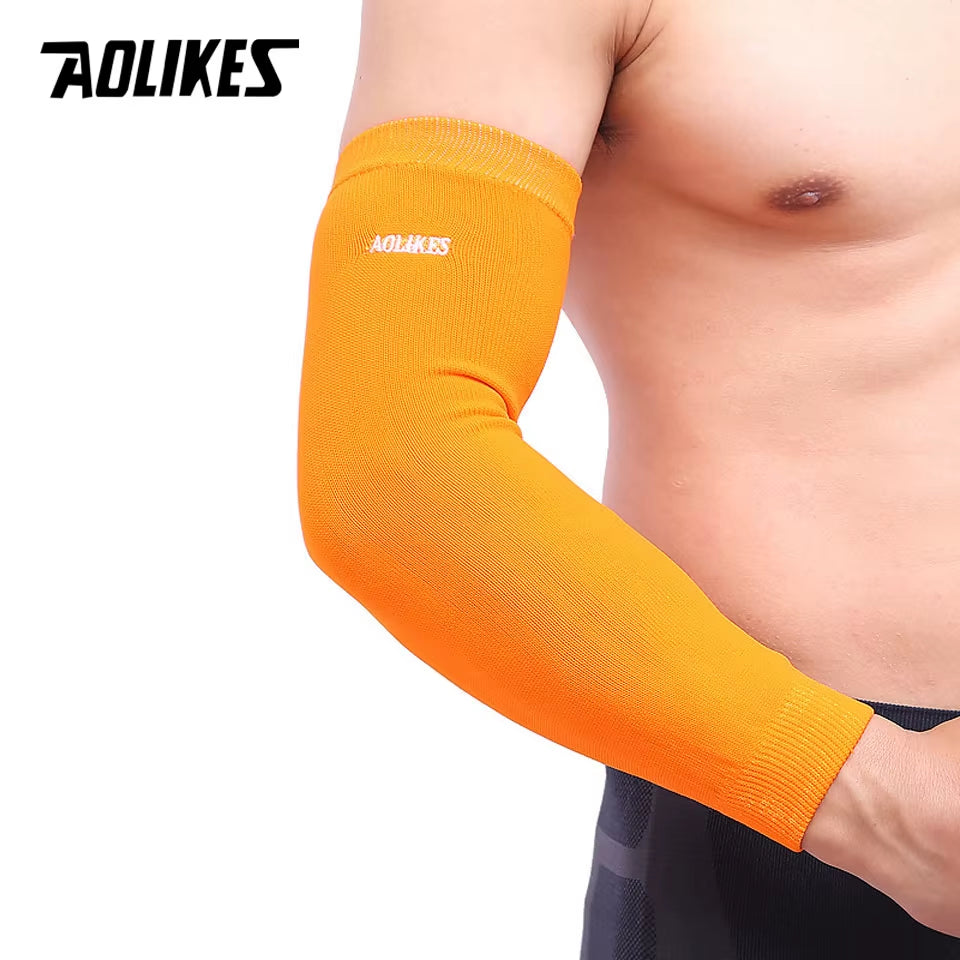 1PCS Elastic Basketball Tennis Arm Sleeve Armband Soccer Volleyball Elbow Protector Pain Band