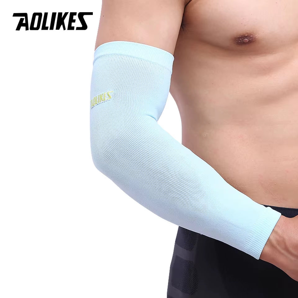 1PCS Elastic Basketball Tennis Arm Sleeve Armband Soccer Volleyball Elbow Protector Pain Band