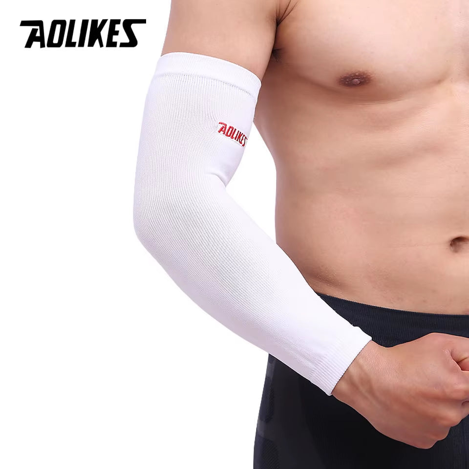 1PCS Elastic Basketball Tennis Arm Sleeve Armband Soccer Volleyball Elbow Protector Pain Band
