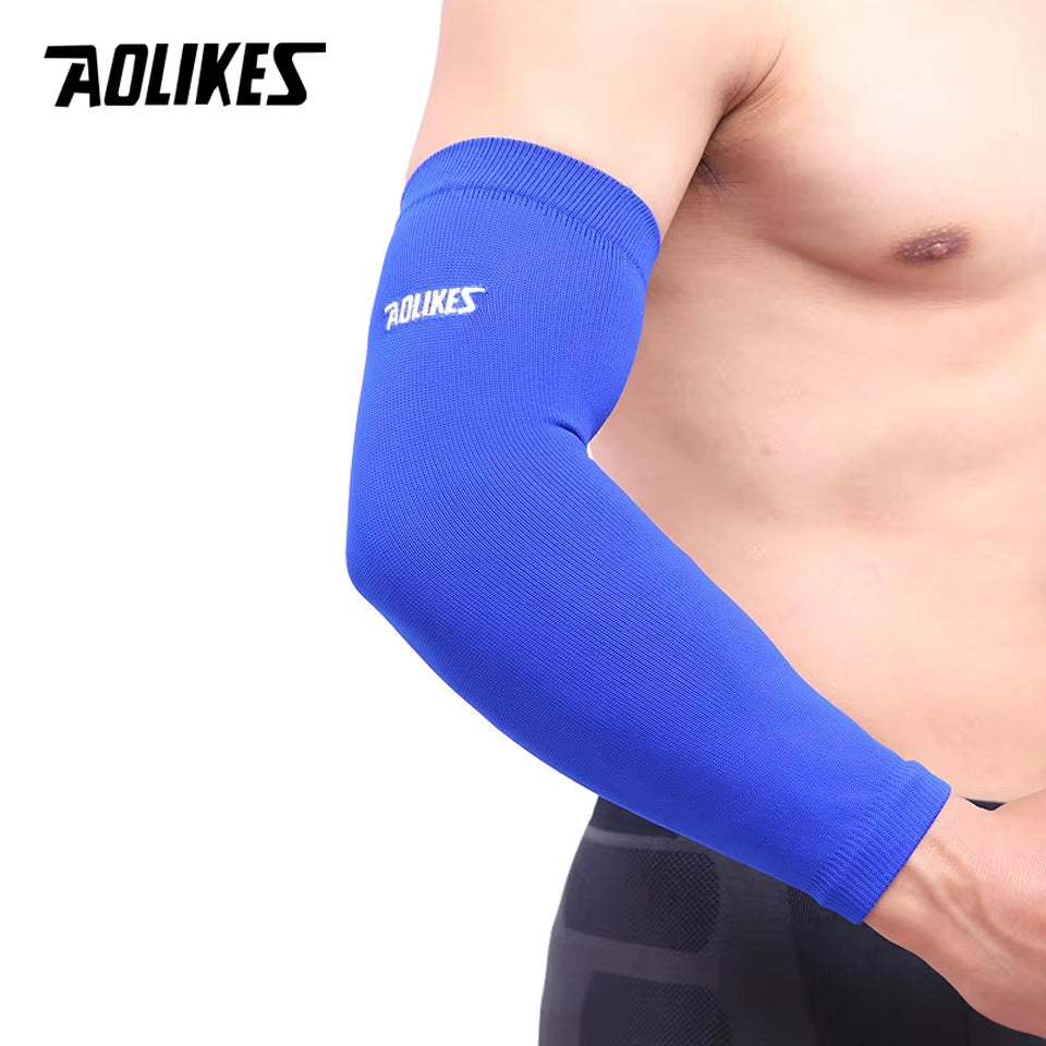 1PCS Elastic Basketball Tennis Arm Sleeve Armband Soccer Volleyball Elbow Protector Pain Band